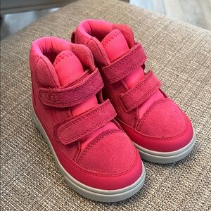 UGG Kids Pink High-Top Sneakers